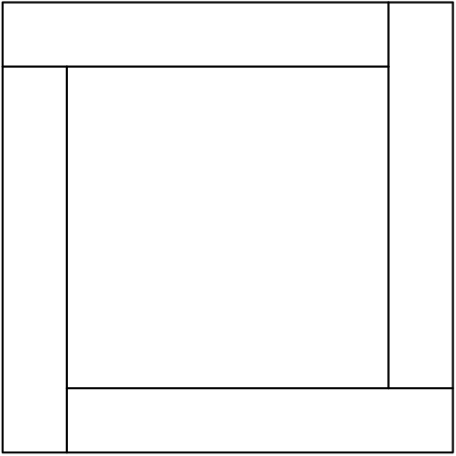 [asy]pathpen = black+linewidth(0.7); D((0,0)--(7,0)--(7,7)--(0,7)--cycle); D((1,0)--(1,6)); D((0,6)--(6,6)); D((1,1)--(7,1)); D((6,7)--(6,1)); [/asy]