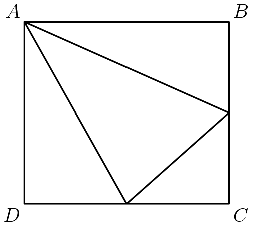 [asy] pair A,B,C,D; A = (0,8); B = (9,8); C = (9,0); D = (0,0); draw(A--B--C--D--A--(9,4)--(4.5,0)--cycle); label("$A$",A,NW); label("$B$",B,NE); label("$C$",C,SE); label("$D$",D,SW); [/asy]